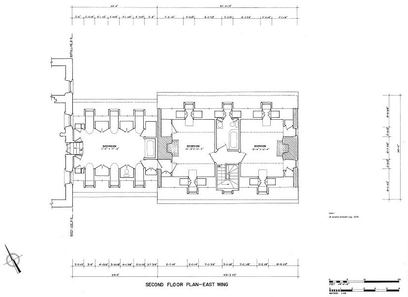 Floor Plans and Elevations Carters Grove Mansion
