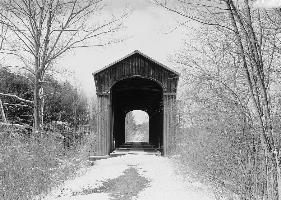 Shoreham Covered Railroad Bridge, Shoreham Vermont 2003 ELEVATION LOOKING WEST