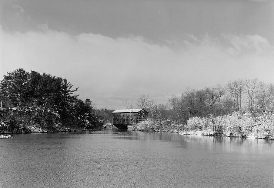Shoreham Covered Railroad Bridge, Shoreham Vermont 2003 VIEW FROM EAST LOOKING WEST 