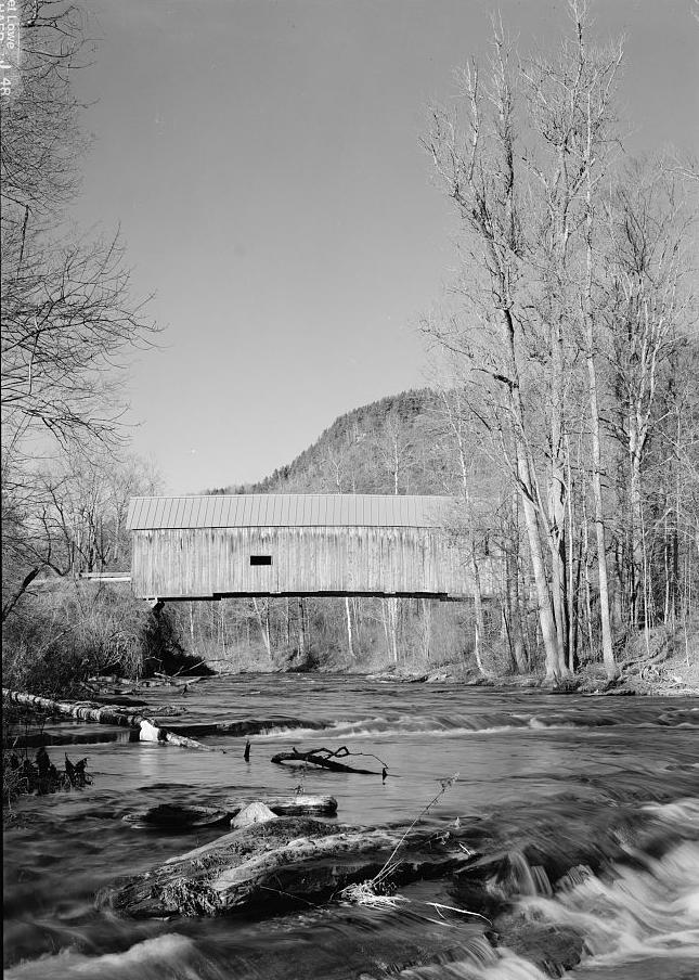 Flint Bridge, Spanning First Branch White River, Tunbridge Vermont 2003 DOWNSTREAM ELEVATION 