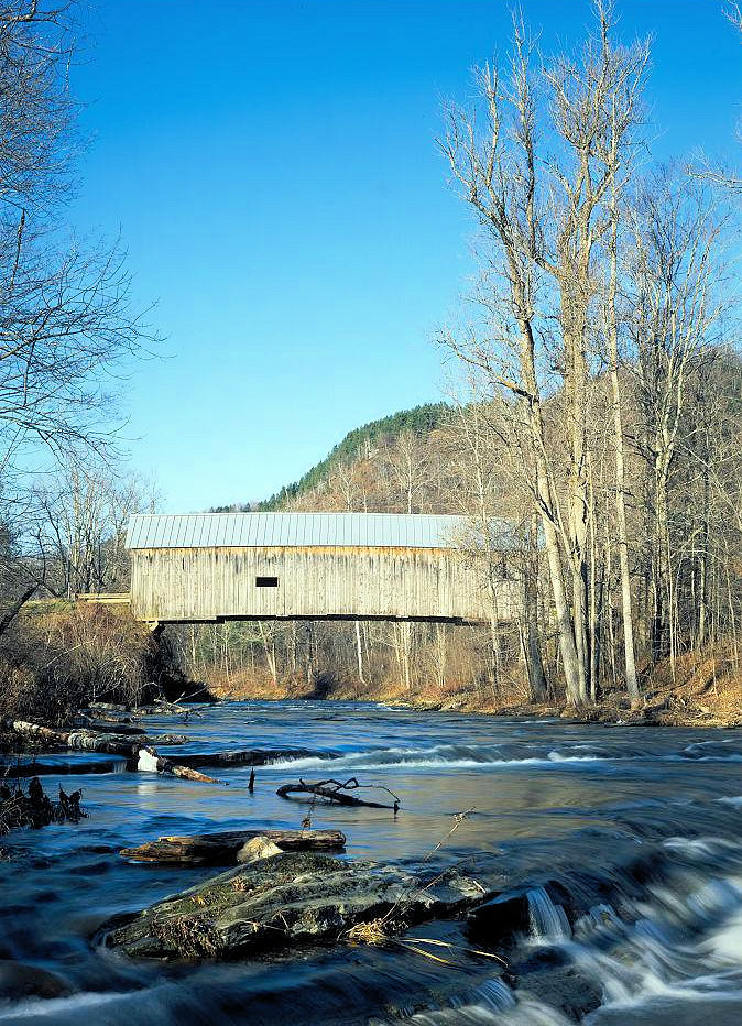 Flint Bridge, Spanning First Branch White River, Tunbridge Vermont 2003 DOWNSTREAM ELEVATION