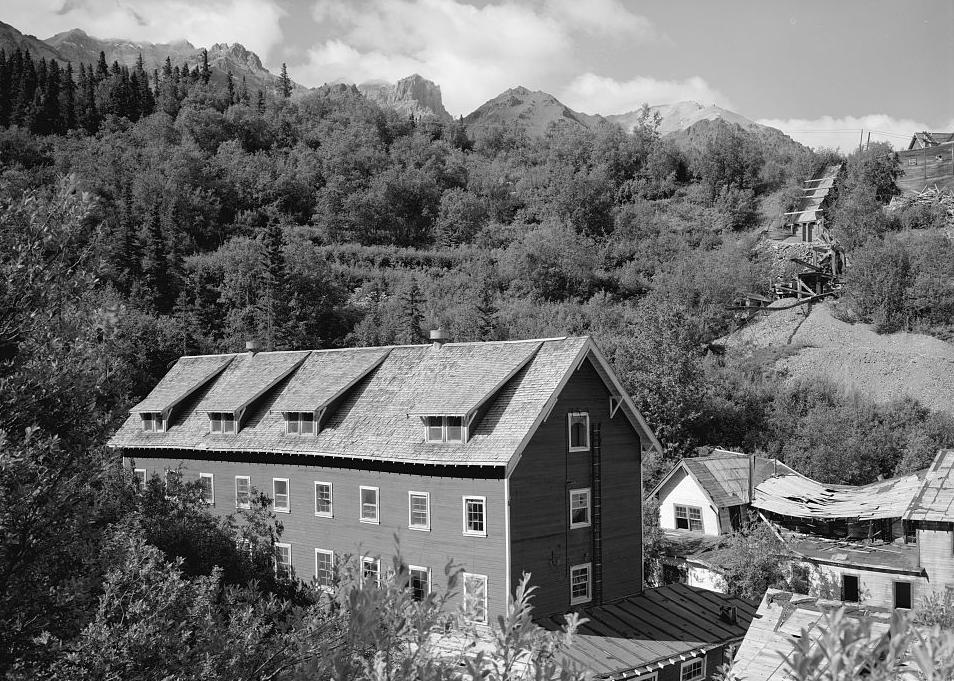 The Kennecott Copper Mines, McCarthy Alaska 1982 BOARDING HOUSE, LOOKING NORTHEAST