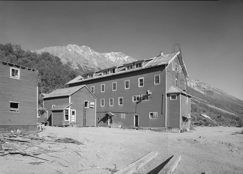 The Kennecott Copper Mines, McCarthy Alaska 1982 BUNKHOUSE, LOOKING SOUTHEAST