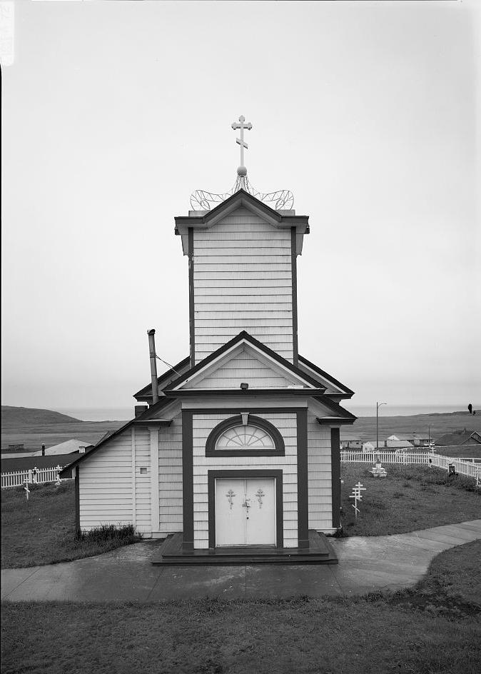 SS. Peter & Paul Russian Orthodox Church, St. Paul Alaska 1989  WEST FRONT