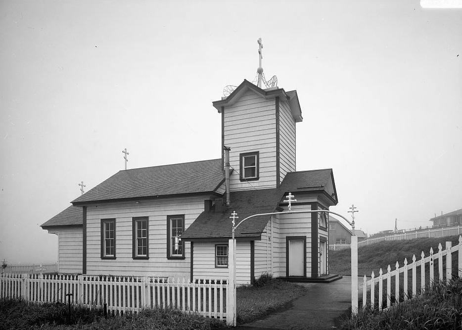 SS. Peter & Paul Russian Orthodox Church, St. Paul Alaska 1989  NORTH SIDE
