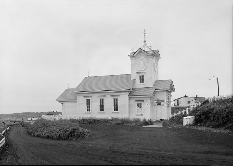 SS. Peter & Paul Russian Orthodox Church, St. Paul Alaska 2004  North (side) elevation