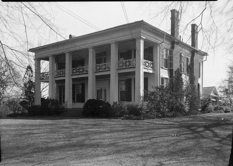 Arlington Place - Munger Mansion, Birmingham Alabama 1937 FRONT (NORTH) AND WEST ELEVATION