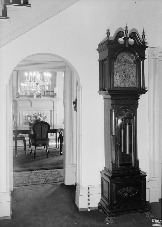 Arlington Place - Munger Mansion, Birmingham Alabama 1937 VIEW ACROSS MAIN HALL INTO DINING ROOM