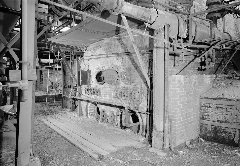 Sloss Furnace - Sloss-Sheffield Steel & Iron Company, Birmingham Alabama 1977 Base of Rust Co. boiler