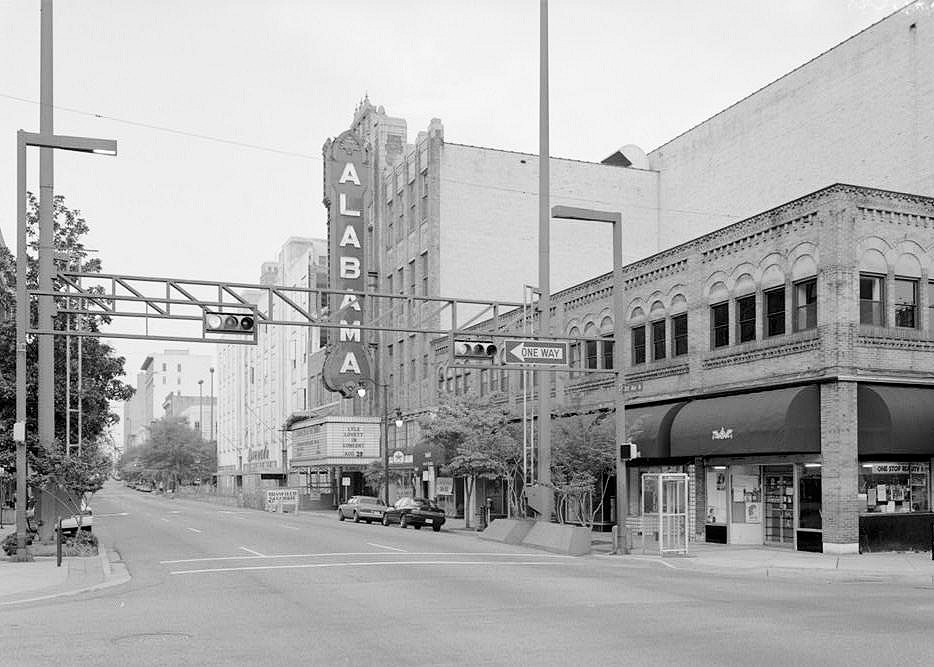 Alabama Theater, Birmingham Alabama 1996  VIEW FROM THE CORNER OF THIRD AND EIGHTEENTH STREETS