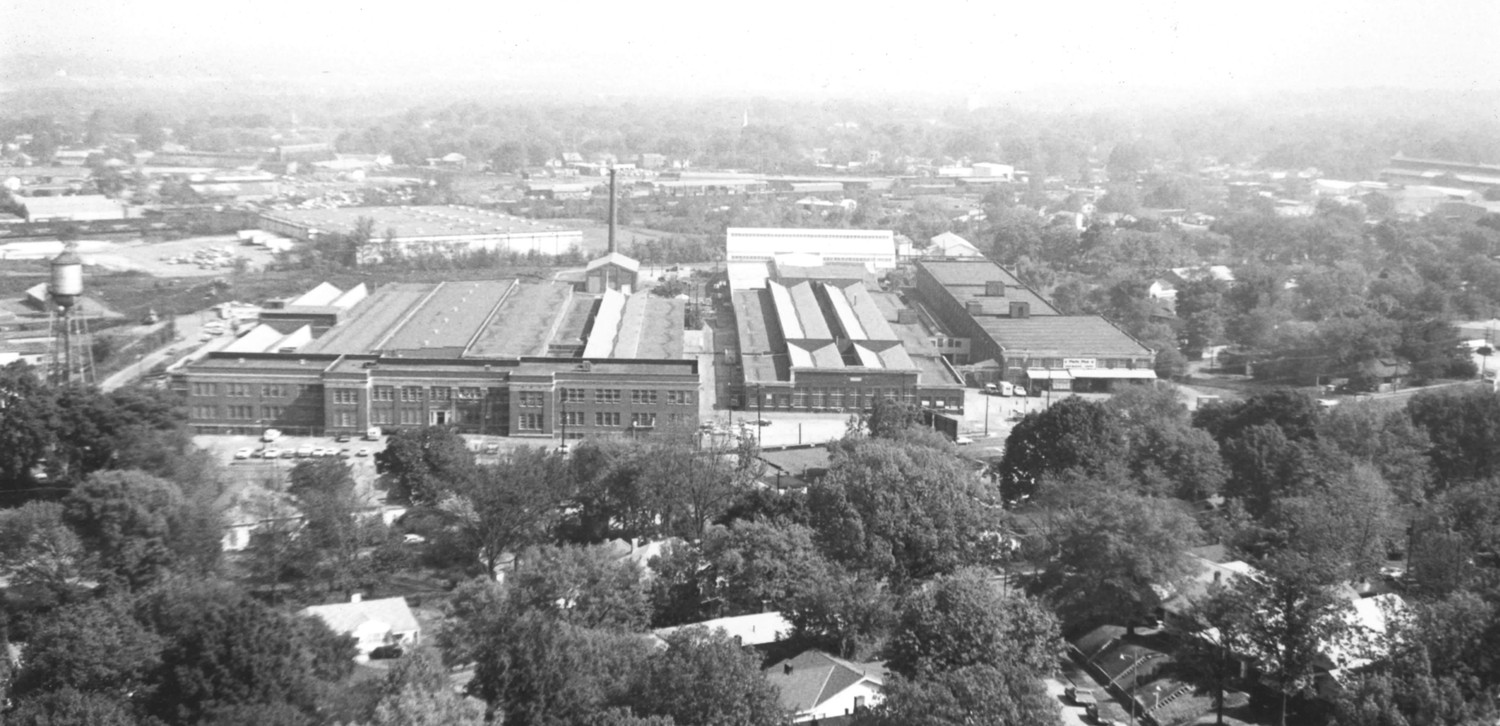 Continental Gin Company, Birmingham Alabama Aerial view of the Continental Gin Complex from the south (1980)
