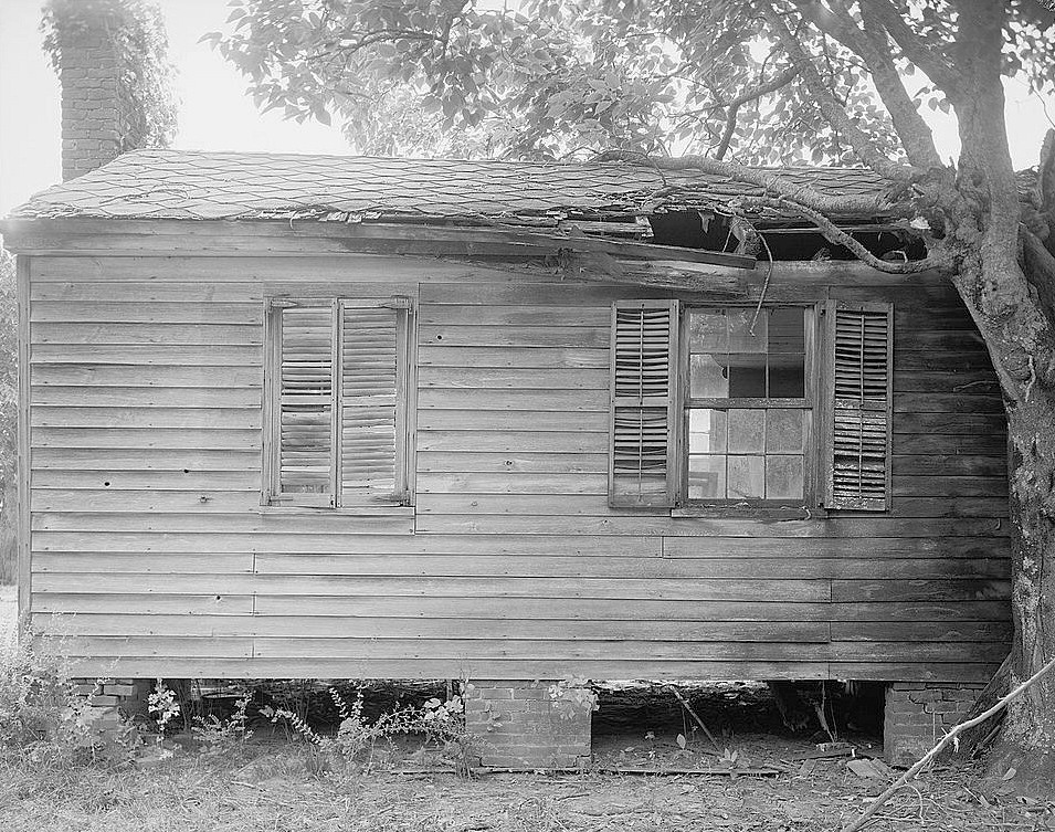 Josiah Haigler Plantation House, Burkville Alabama 1983 Shutter and window detail