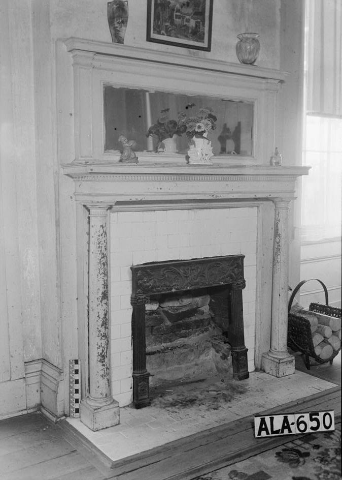 Stone-Young Plantation, Burkville Alabama 1936 MANTEL IN WEST WALL OF LIVING ROOM