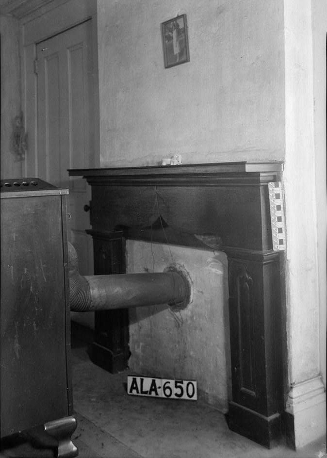 Stone-Young Plantation, Burkville Alabama 1936 MANTEL IN WEST WALL OF S. W. ROOM