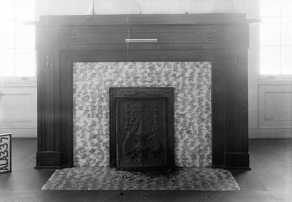 Cunningham Plantation, Cherokee Alabama 1935 Fireplace in Parlor NE Room