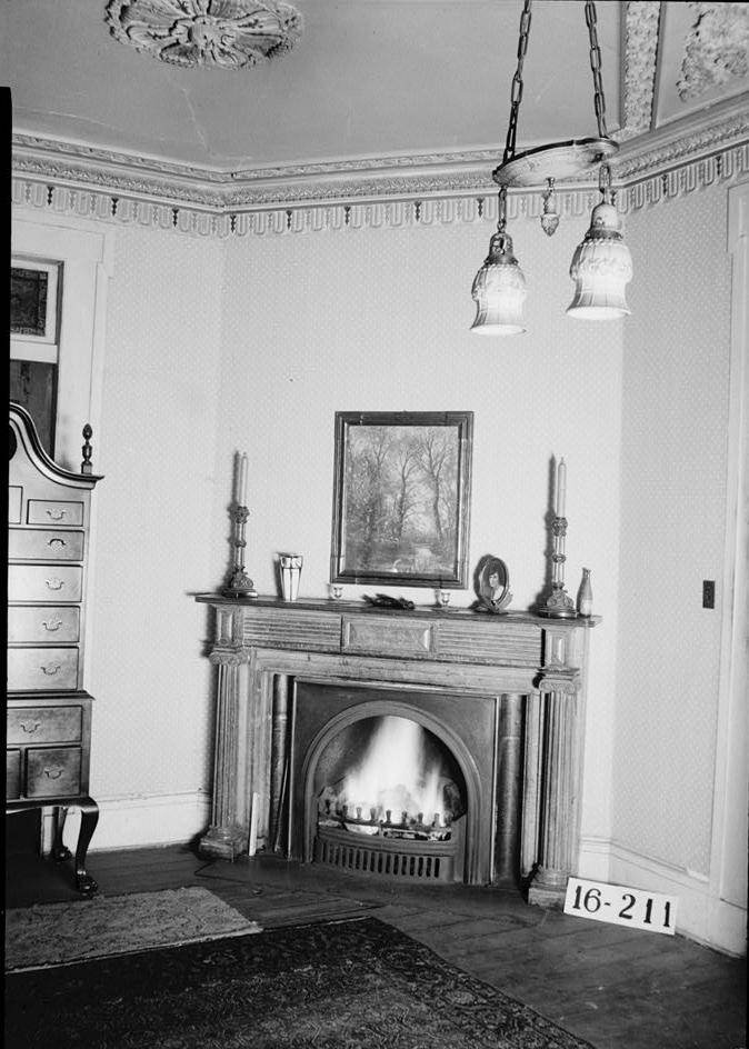 Gaineswood Mansion, Demopolis Alabama Corner fireplace master's bedroom. 1934