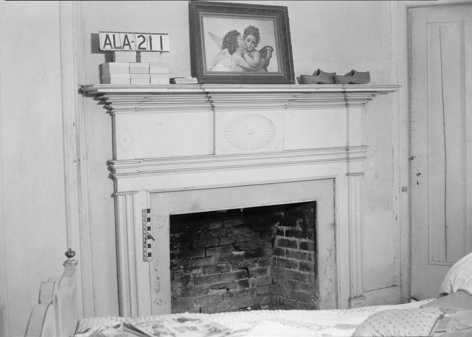 Gaineswood Mansion, Demopolis Alabama Mantle in south bedroom first floor. 1936