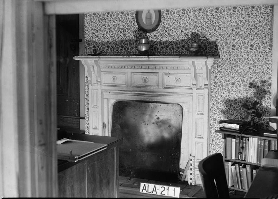 Gaineswood Mansion, Demopolis Alabama MANTEL IN N. WALL OF OFFICE, S.W. ROOM FIRST FLOOR  May 23, 1936.