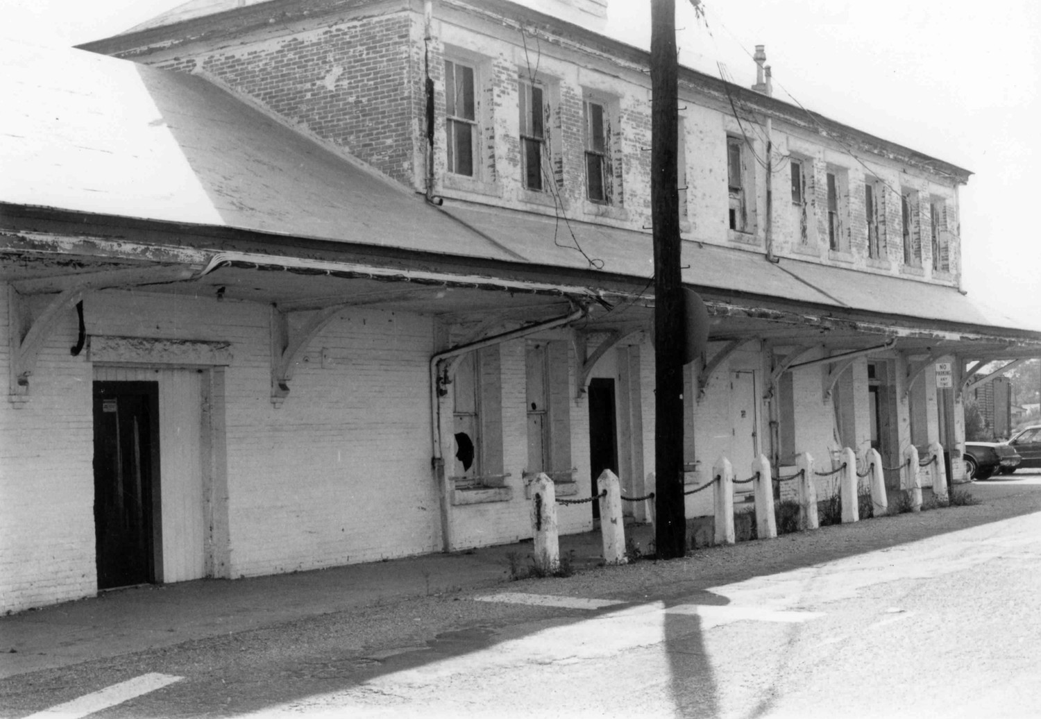 Atlantic Coastline Railroad Passenger Depot, Dothan Alabama Street Facade, Looking East (1993)