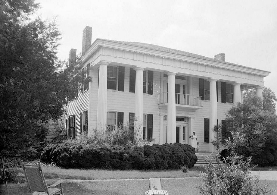Elmoreland - The Strong House, Glenville Alabama 1935 FRONT AND SIDE VIEW 