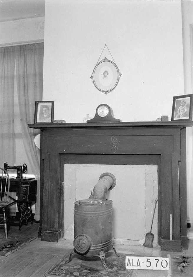 Elmoreland - The Strong House, Glenville Alabama 1935 MANTEL IN N,E. FRONT ROOM, RECEPTION ROOM