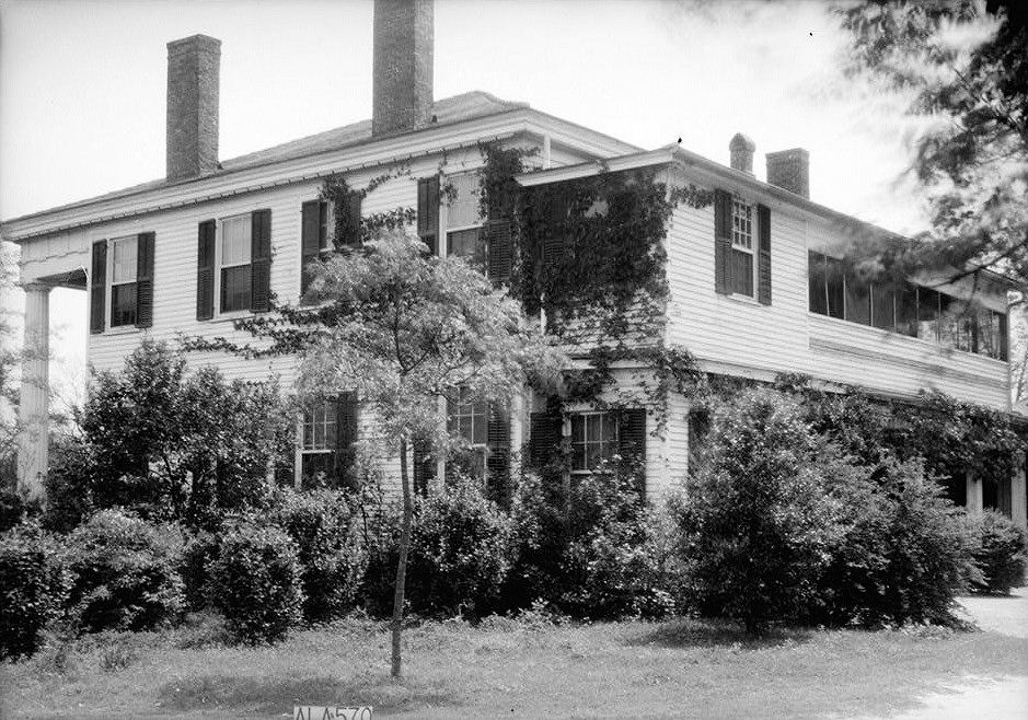 Elmoreland - The Strong House, Glenville Alabama 1936 REAR (WEST), NORTH SIDE