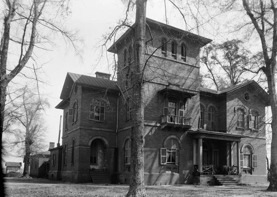 Kenworthy Hall - Carlisle-Martin House, Marion Alabama  April 3, 1934. FRONT VIEW.