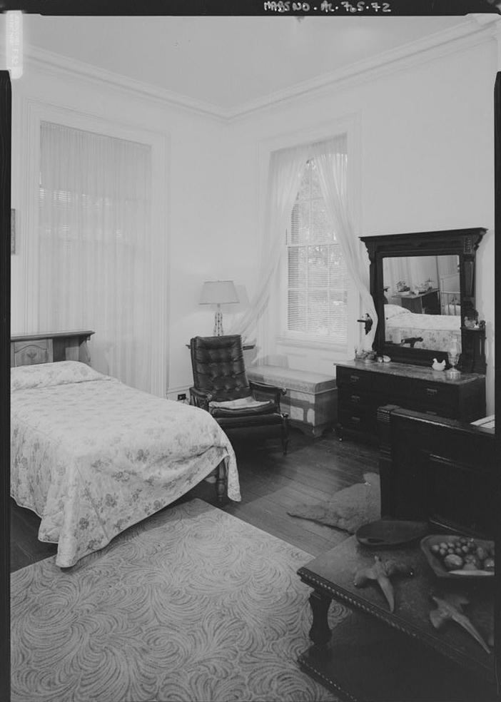 Kenworthy Hall - Carlisle-Martin House, Marion Alabama SECOND FLOOR BEDROOM (GUEST ROOM) IN NORTHEAST CORNER OF THE HOUSE