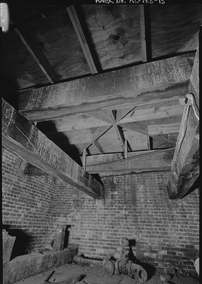Prattville Manufacturing Company - Cotton Mill, Prattville Alabama MILL NO. 1, WATER TANK SUPPORT AREA IN TOWER (1998)