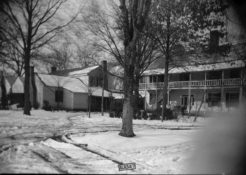 Joseph Wheeler Plantation, Wheeler Alabama 1935 REAR (S) AND EAST SIDE OF HOUSES