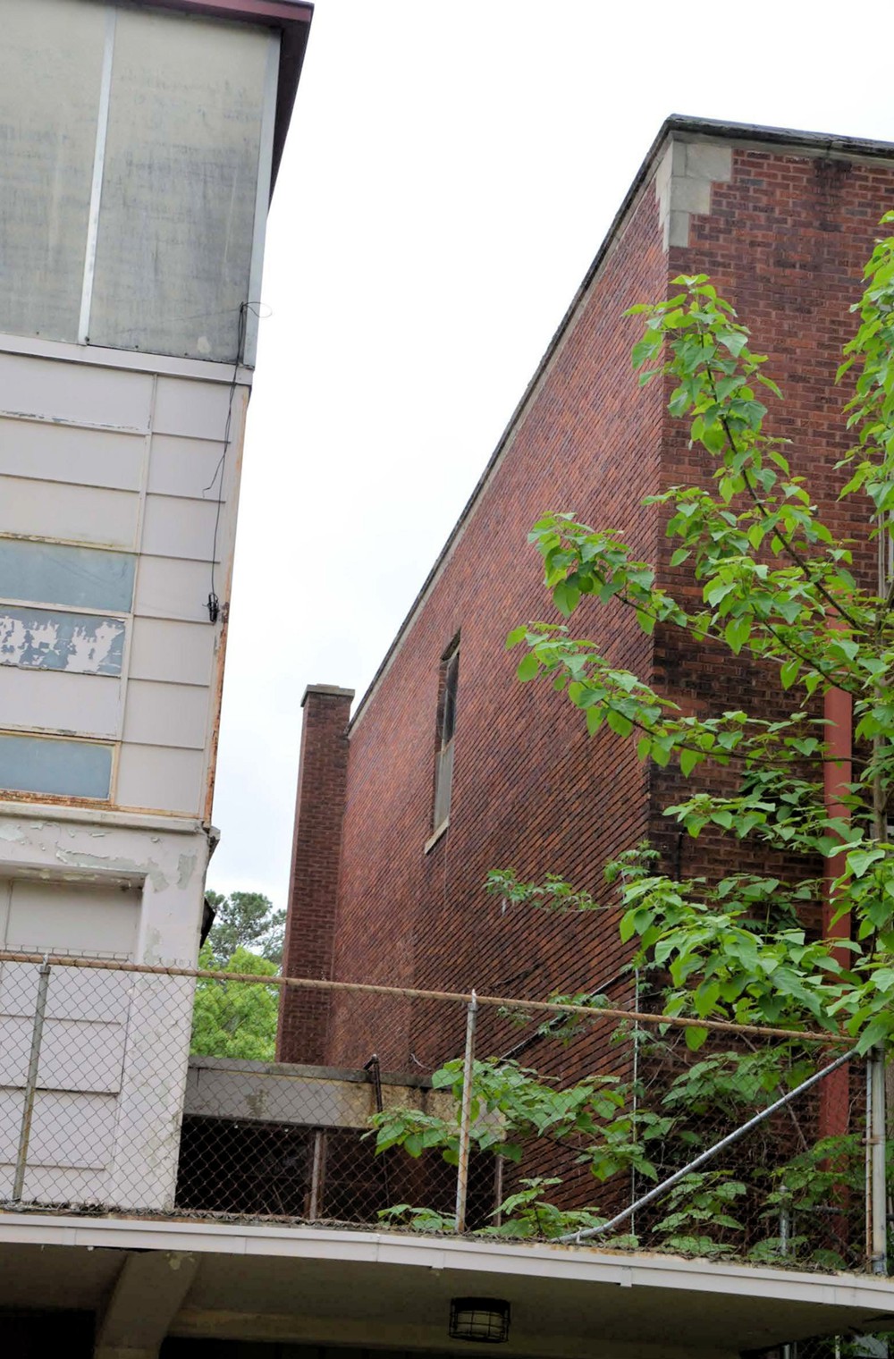 Greenwood School, Hot Springs Arkansas Side (east) facade of the original 1930 school building with 1950 second floor addition (2016)