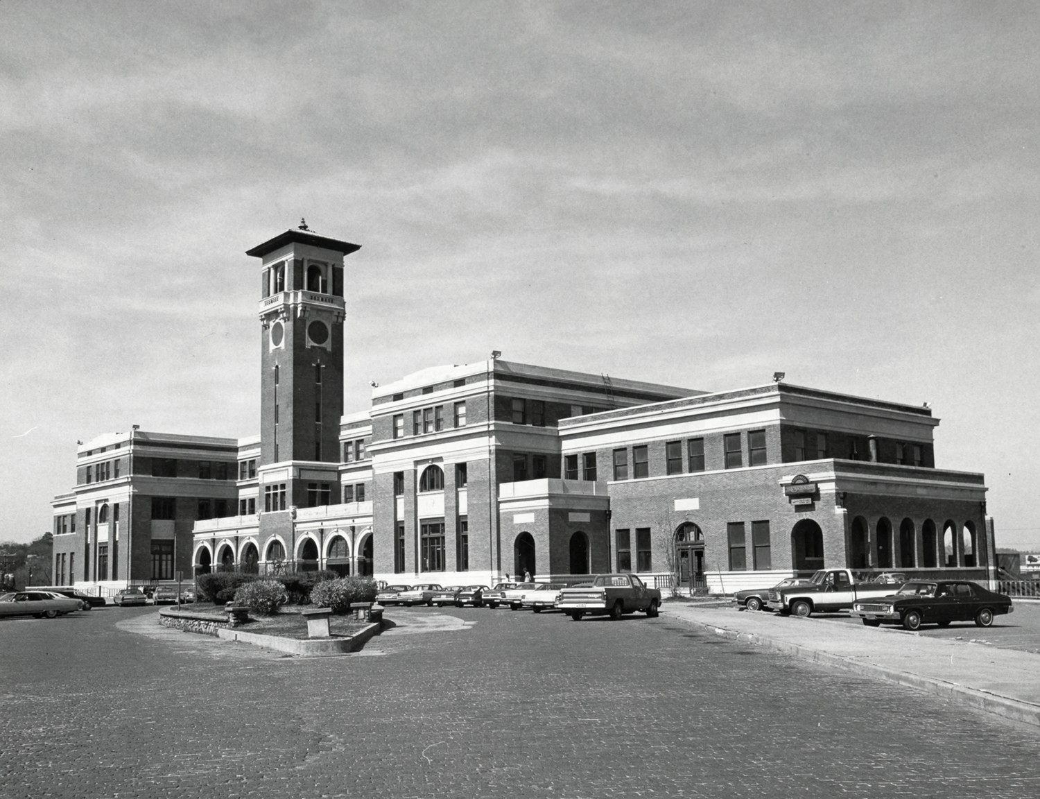 Mopac Station, Little Rock Arkansas Facade, viewed from the southeast (1977)