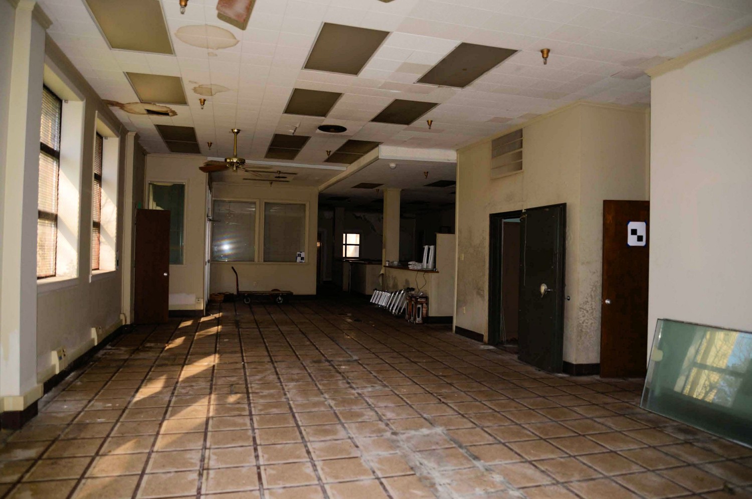 Stebbins and Roberts Office Building and Factory, Little Rock Arkansas 1<sup>st</sup> floor looking west (2016)