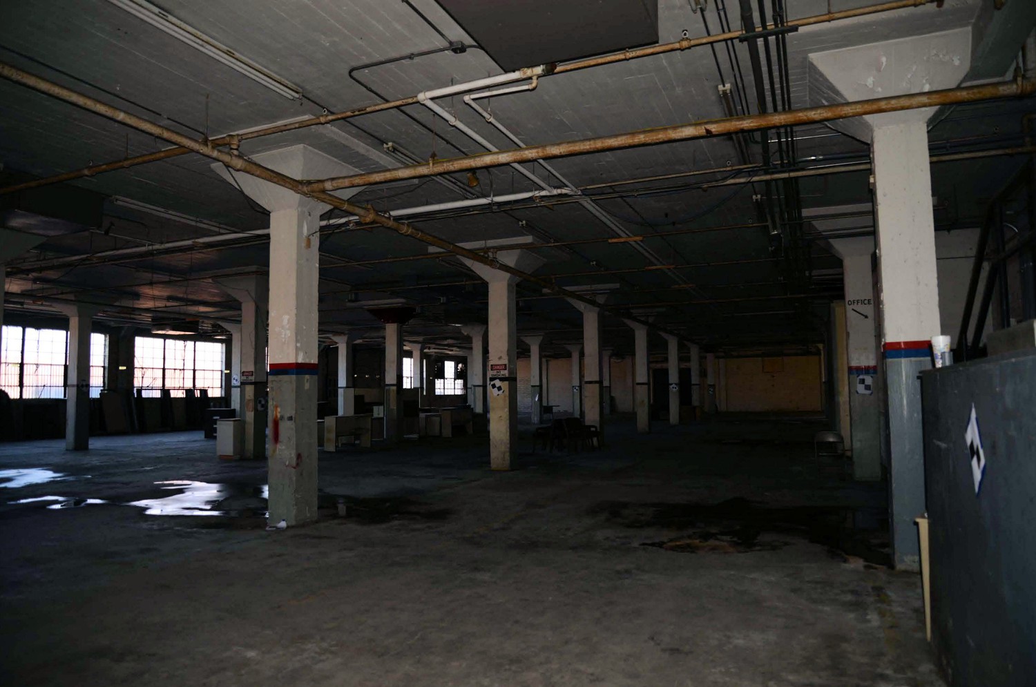 Stebbins and Roberts Office Building and Factory, Little Rock Arkansas 1<sup>st</sup> floor looking northeast at factory (2016)