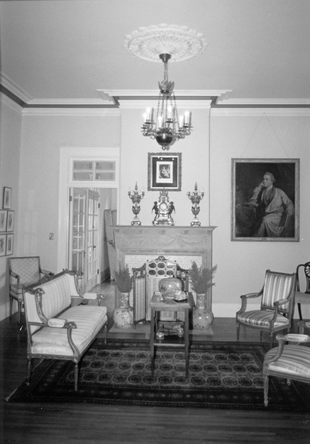 Woodbury-Story House, Altadena California Parlor, looking east (1993)