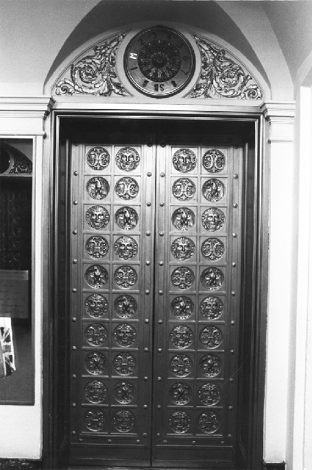 Beverly Wilshire Hotel, Beverly Hills California 1986 Elevator doors