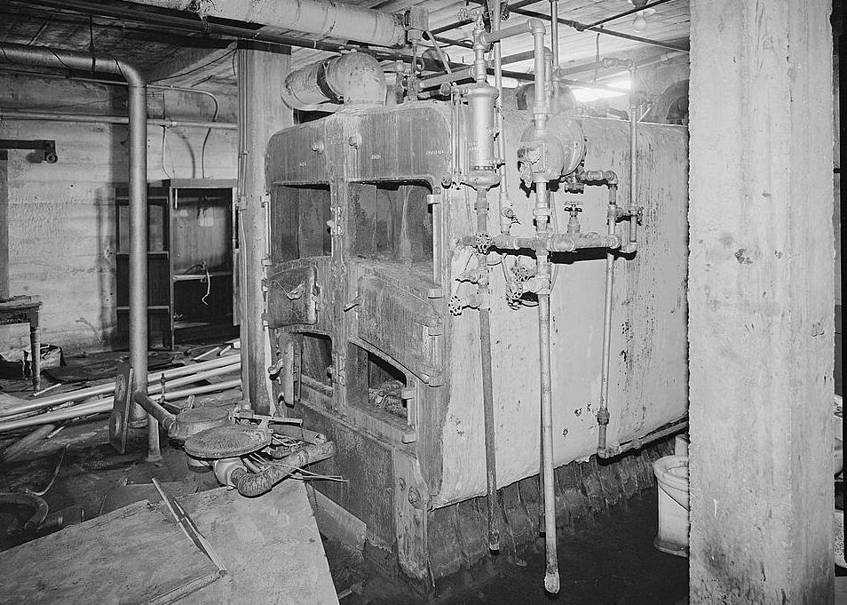 Campbell Union Grammar School, Campbell California BOILER IN BASEMENT (1983)
