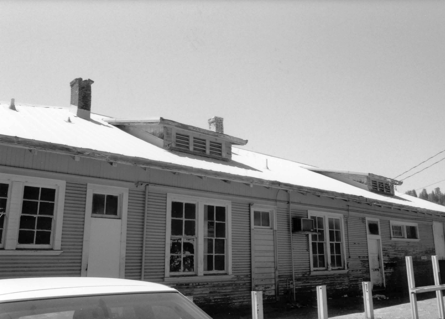 Colfax Southern Pacific Railroad Passenger Depot, Colfax California East side of the depot (1998)