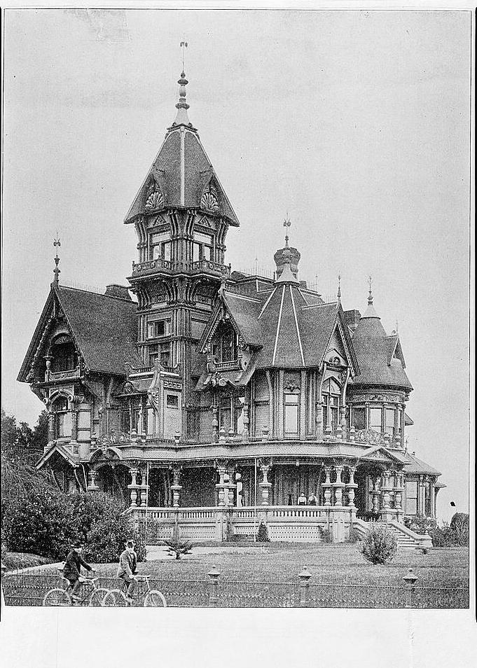 Carson House - Ingomar Club, Eureka California Copy of 1902 Photograph SOUTHWEST ELEVATION