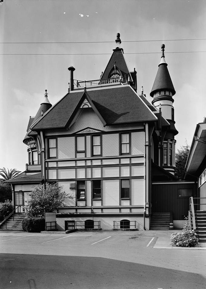 Carson House - Ingomar Club, Eureka California October 1960 EAST ELEVATION