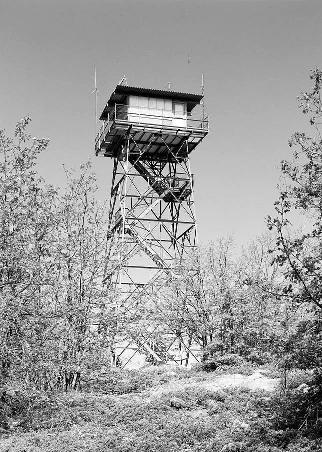 North Mountain Lookout - Fire Watchtower, Groveland California 1988 EAST FRONT