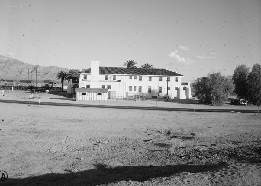 Union Pacific Railroad Depot, Kelso California 1997 Northwest elevation.