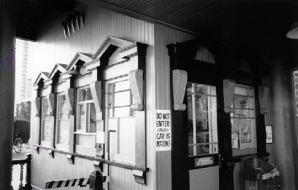 Angels Flight Cable Railway, Los Angeles California 2000 Station house, north and east elevations, view southwest
