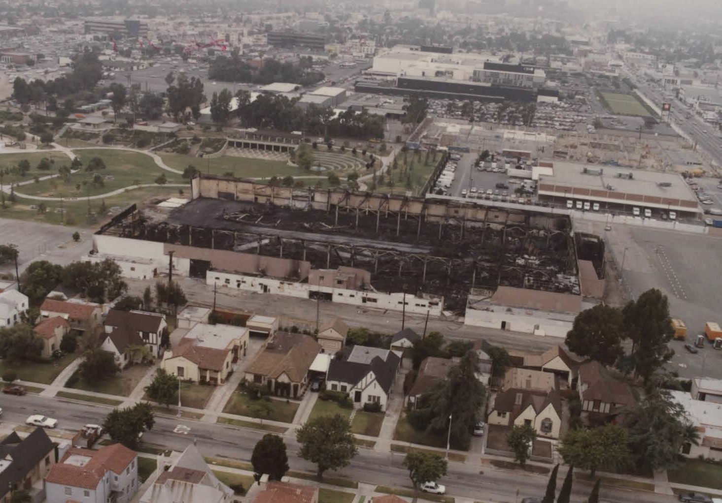 Pan Pacific Auditorium, Los Angeles California After the fire (1989)