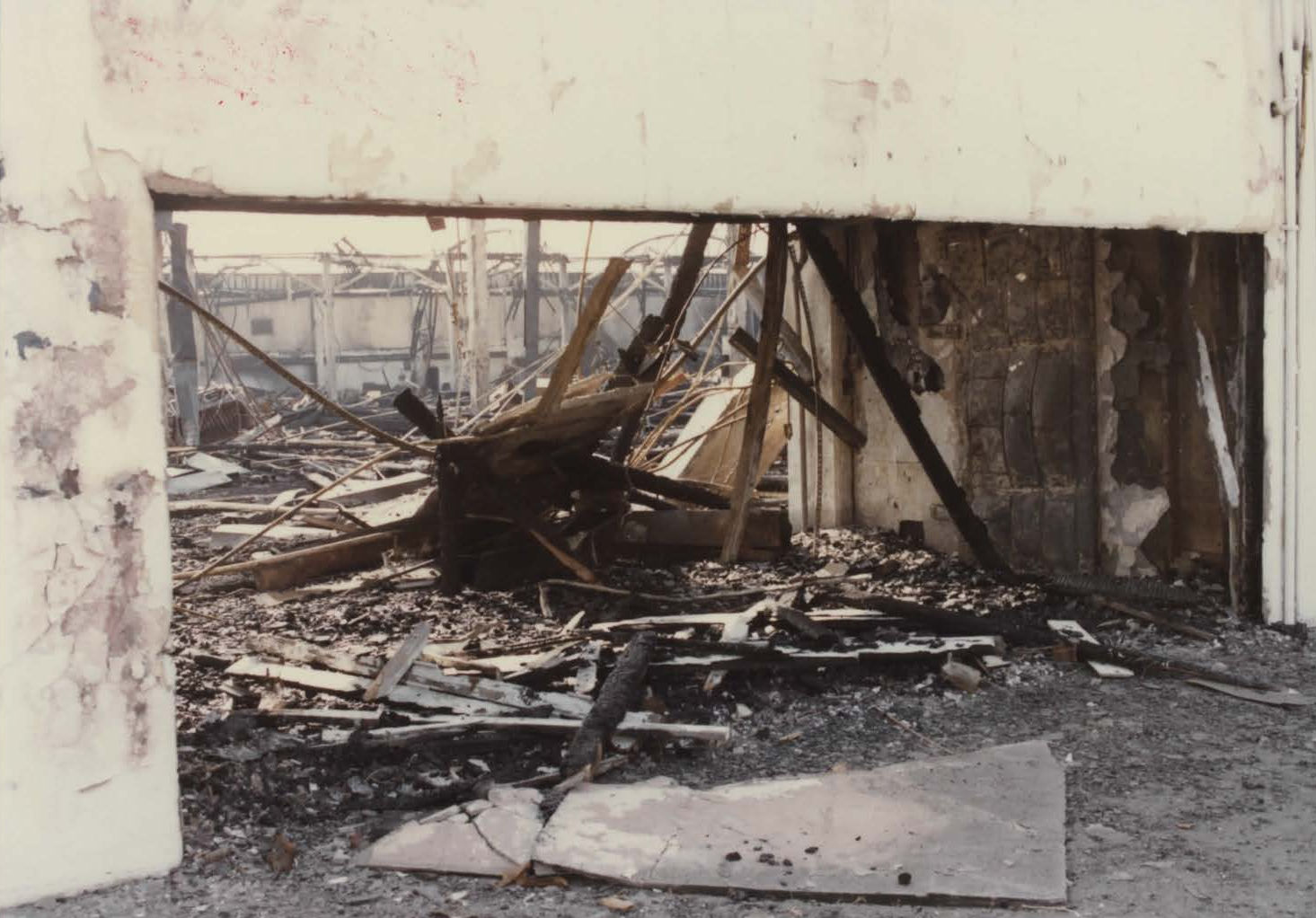 Pan Pacific Auditorium, Los Angeles California After the fire (1989)
