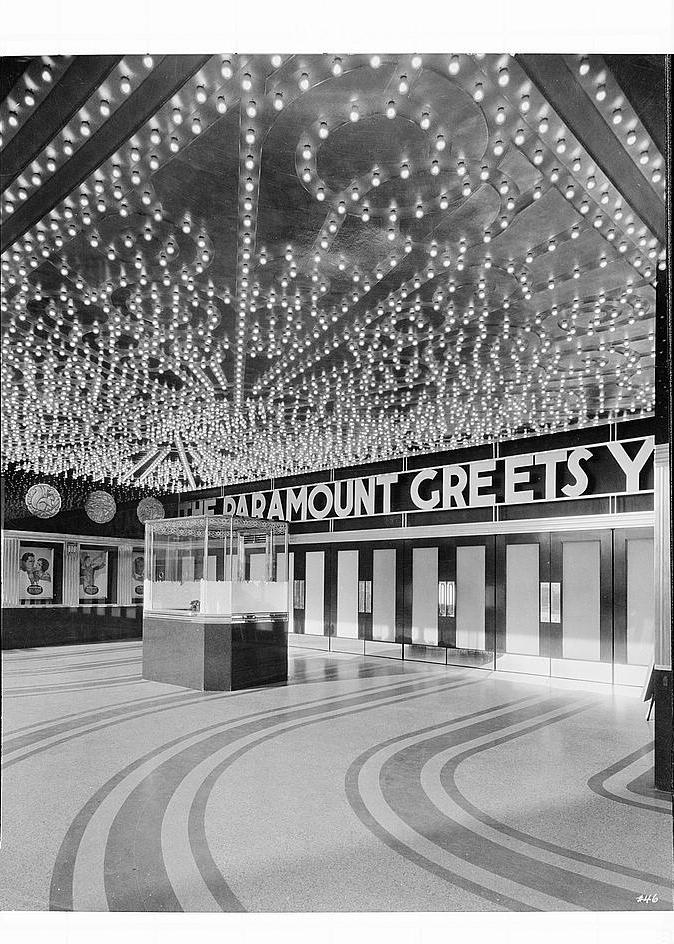 Paramount Theatre, Oakland California 1932 OUTER VESTIBULE WITH TICKET BOOTH