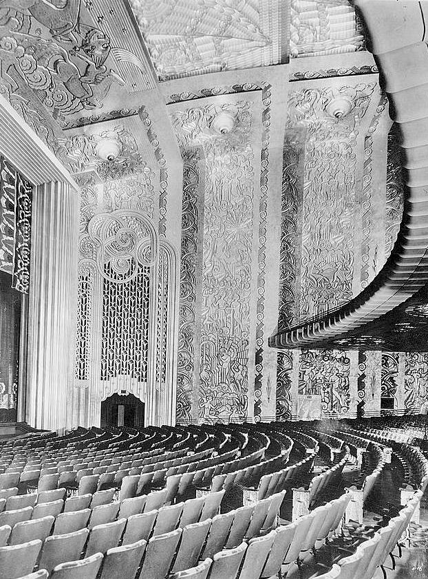 Paramount Theatre, Oakland California 1932 AUDITORIUM, NORTH WALL
