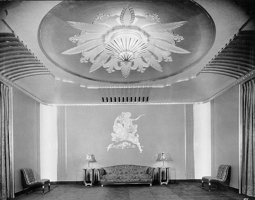 Paramount Theatre, Oakland California 1932 WOMEN'S LOUNGE IN BASEMENT
