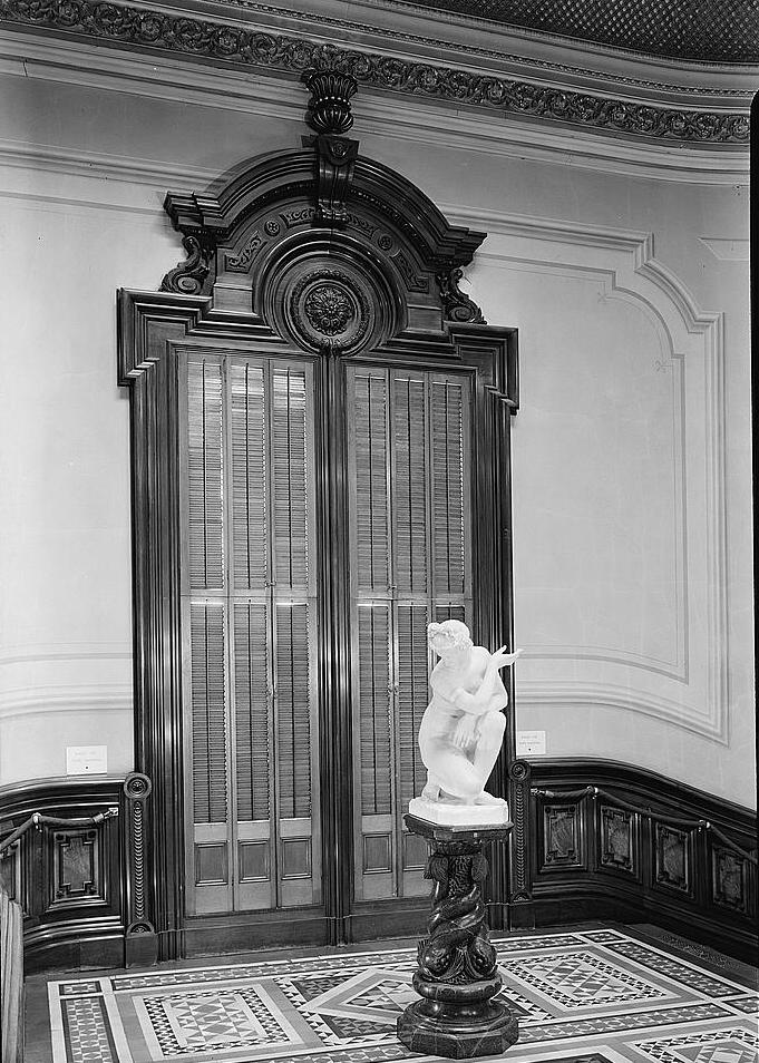 Crocker Art Gallery and Annex, Sacramento California 1960 SECOND FLOOR STAIRHALL (NORTH WALL)