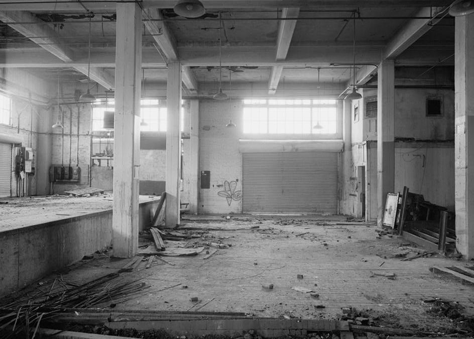 Southern Pacific Train Station Post Office, Sacramento California 1994 Interior view of first floor of American Railway Express Building Mail Room facing north